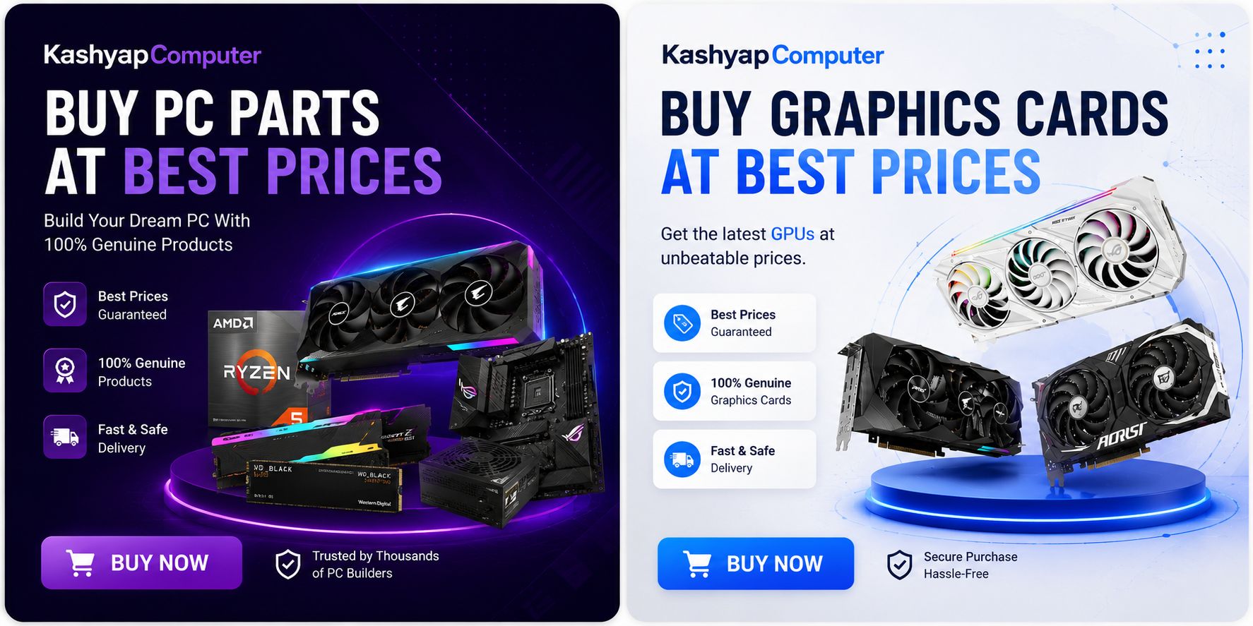 Buy PC parts and graphics cards at best prices